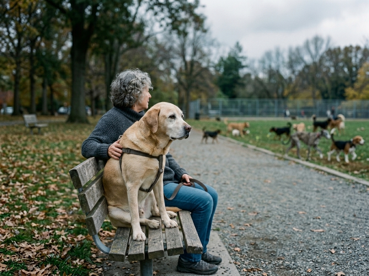 Calendar pages turning with a dog resting in the background